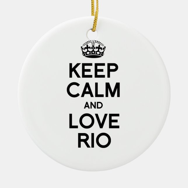 RIO DE JANEIRO BEHALTEN RUHE - .PNG KERAMIKORNAMENT (Vorne)