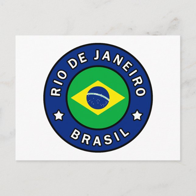 Rio de Janeiro Brasil Postkarte (Vorderseite)