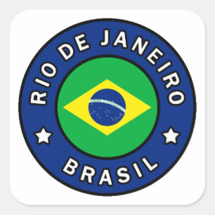 Rio de Janeiro Brasil Quadratischer Aufkleber