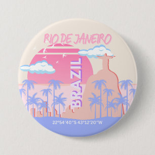 Rio de Janeiro Brasilien Button