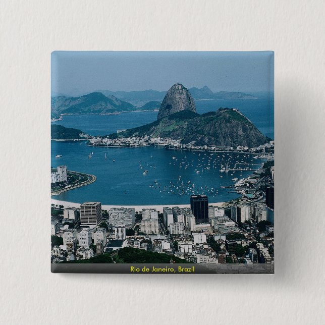 Rio de Janeiro, Brasilien Button (Vorderseite)