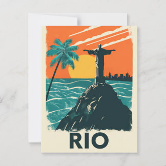 Rio de Janeiro Brasilien Christ der Erlöser Postka Postkarte