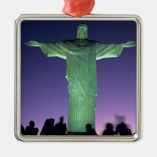 Rio de Janeiro, Brasilien. Christliche Statue Ornament Aus Metall (Vorne)