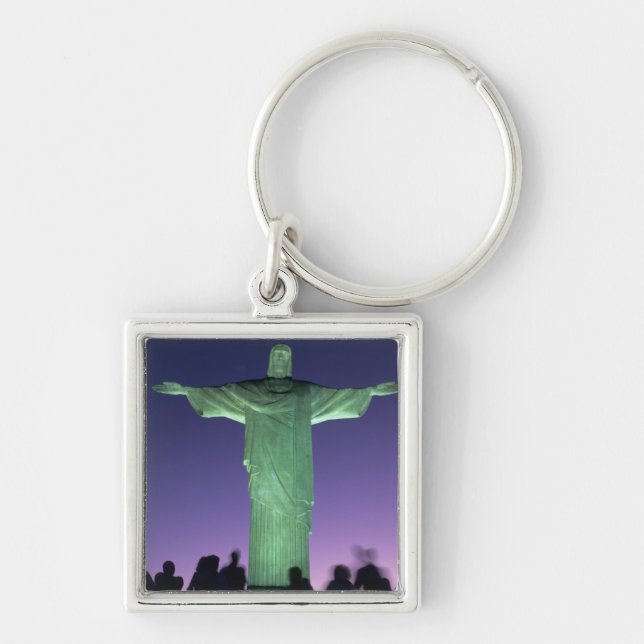 Rio de Janeiro, Brasilien. Christliche Statue Schlüsselanhänger (Vorne)