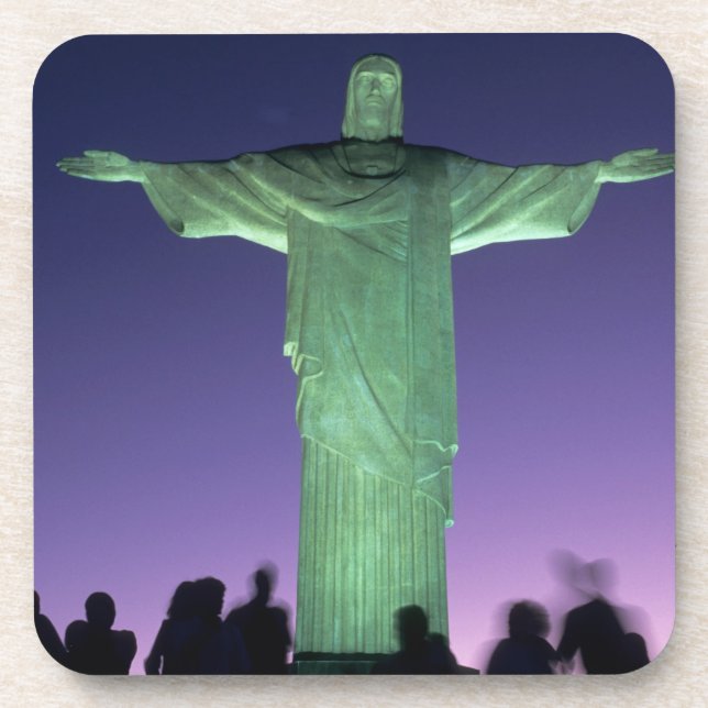 Rio de Janeiro, Brasilien. Christliche Statue Untersetzer (Vorderseite)