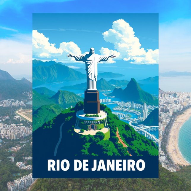 Rio de Janeiro, Brasilien Christus der Erlöser Vin Postkarte (Von Creator hochgeladen)