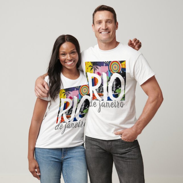 Rio de Janeiro Brasilien Cool Graffiti Mural Shirt (Unisex)