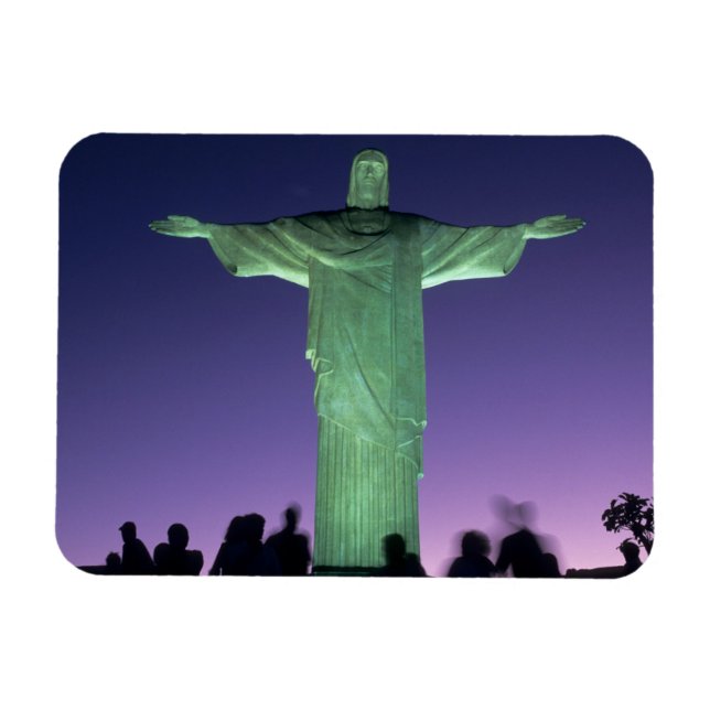 Rio de Janeiro, Brasilien. Die Christusstatue auf Magnet (Horizontal)