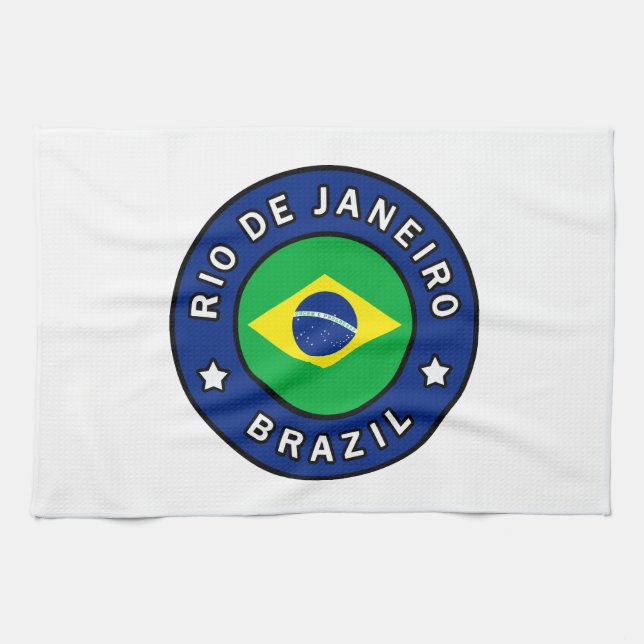 Rio de Janeiro Brasilien Geschirrtuch (Horizontal)