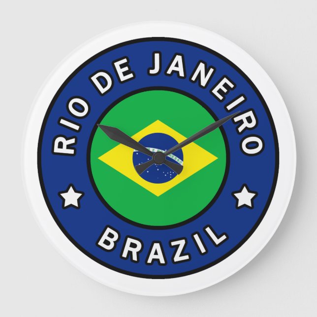 Rio de Janeiro Brasilien Große Wanduhr (Vorderseite)