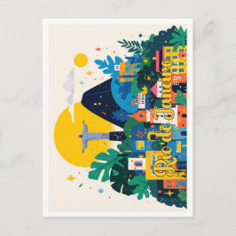 Rio de Janeiro Brasilien Pop Kunst, Dichtung und M Postkarte