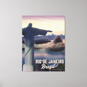 Rio De Janeiro Brasilien Reiseplakat. Leinwanddruck