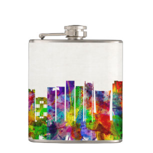 Rio de Janeiro Brasilien Skyline Flachmann