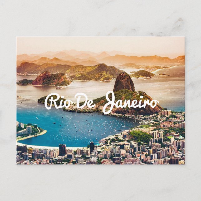 Rio De Janeiro Brasilien Tropische Inselreise Postkarte (Vorderseite)