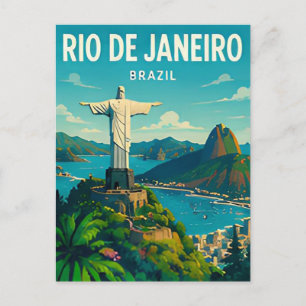Rio de Janeiro Brasilien Tropische Küstenflucht Postkarte