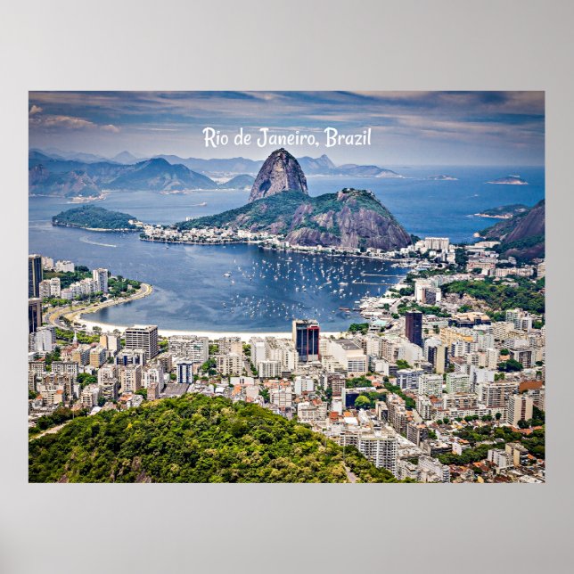 Rio de Janeiro, Brazil cityscape Poster (Vorne)