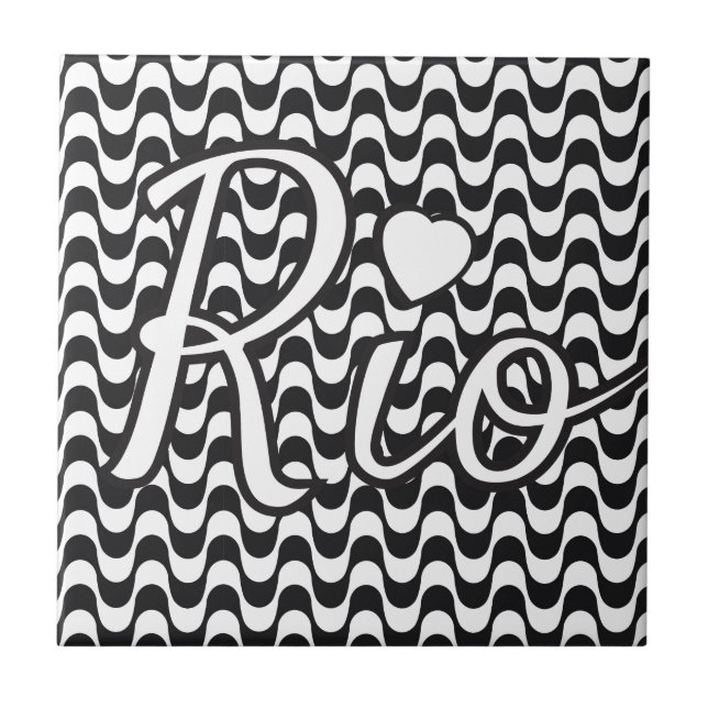 Rio De Janeiro Brazil Fliese (Vorderseite)