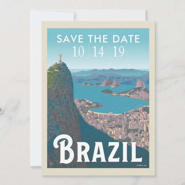 Rio De Janeiro, Brésil | Save the date (Devant)