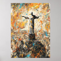 Rio de Janeiro Christus der Erlöser Abstract Tropf