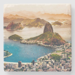Rio de Janeiro City Foto Steinuntersetzer
