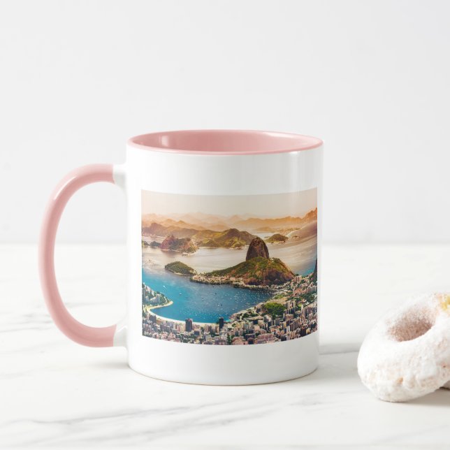 Rio De Janeiro Cityscape View Tasse (Mit Donut)