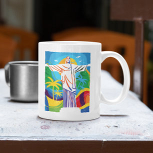 Rio de Janeiro Cristo Redentor Brasilien farbenfro Kaffeetasse