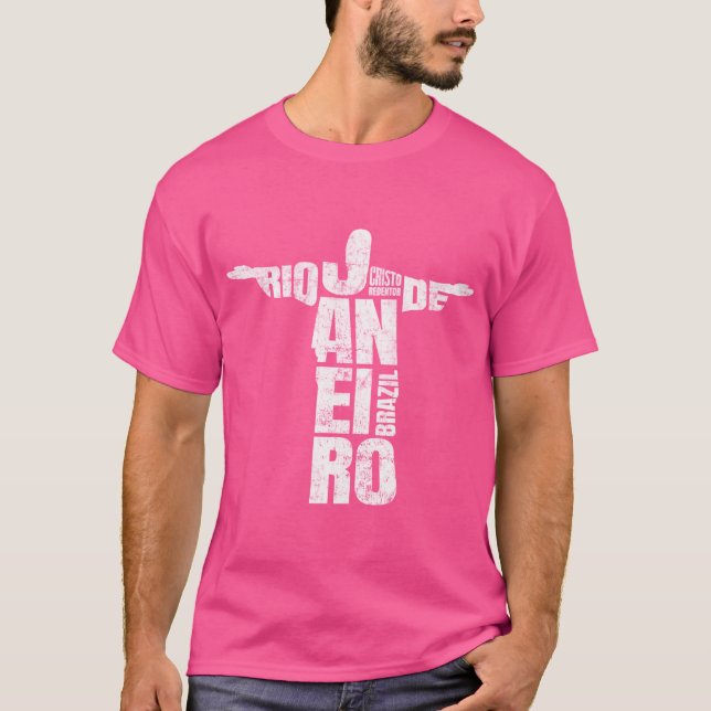 Rio De Janeiro Cristo Redentor Brazil Souvenir T-Shirt (Vorderseite)