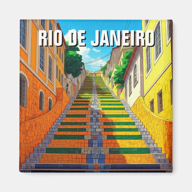 Rio de Janeiro Lapa Brasilien Magnet (Vorne)