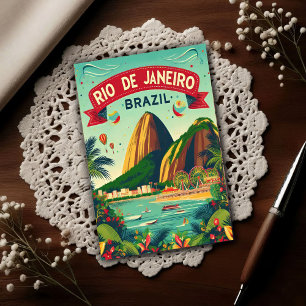 Rio de Janeiro: Lebendige Farben Brasiliens Postkarte