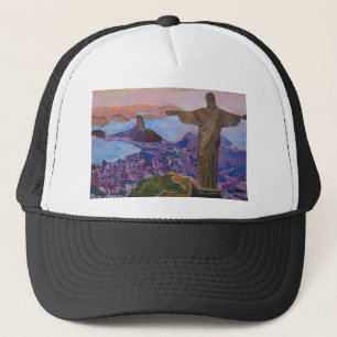 Rio de Janeiro mit Christus der Redeemer Truckerkappe