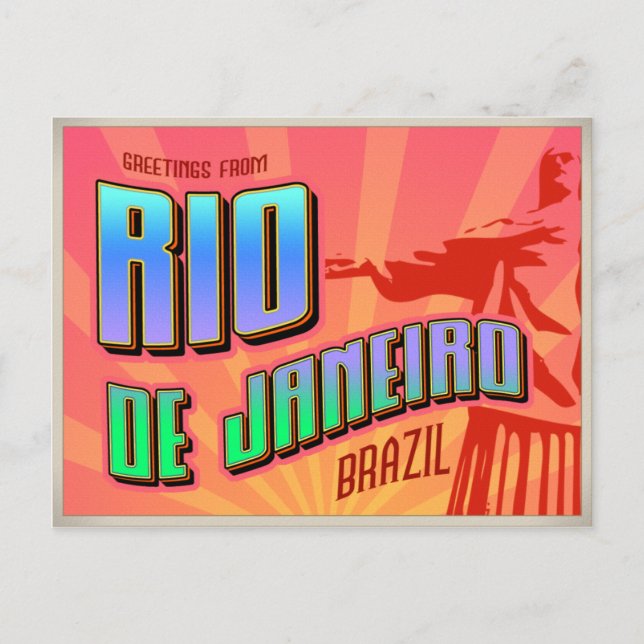 RIO de JANEIRO Postkarte (Vorderseite)