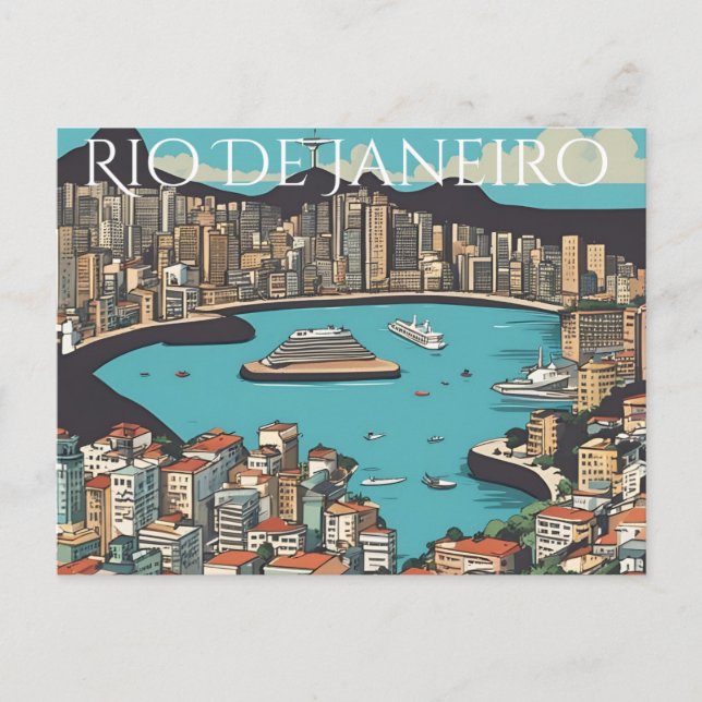 Rio de Janeiro Postkarte (Vorderseite)