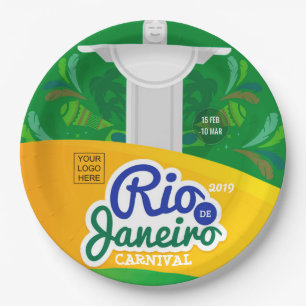 Rio de Janeiro Sonderzeichen hinzufügen Pappteller