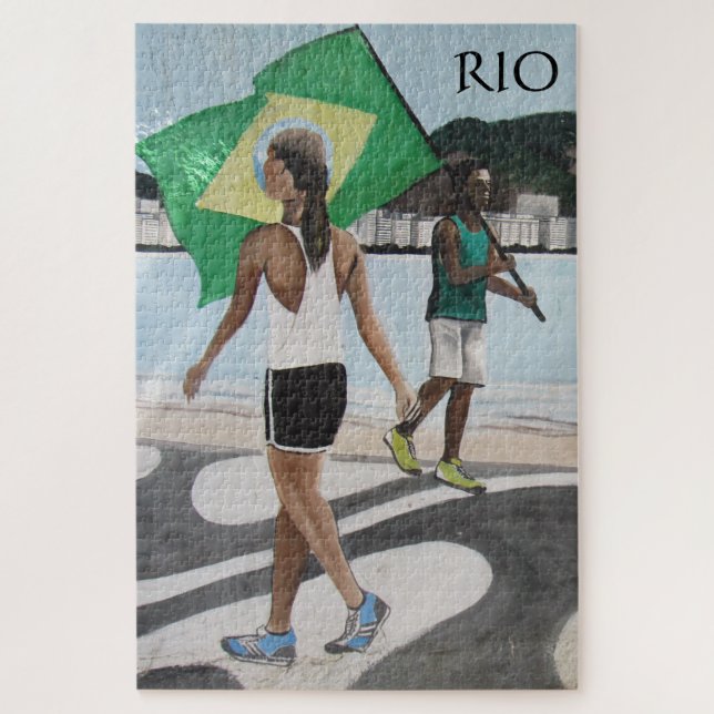 Rio de janeiro Strandfahnen (Vertikal)