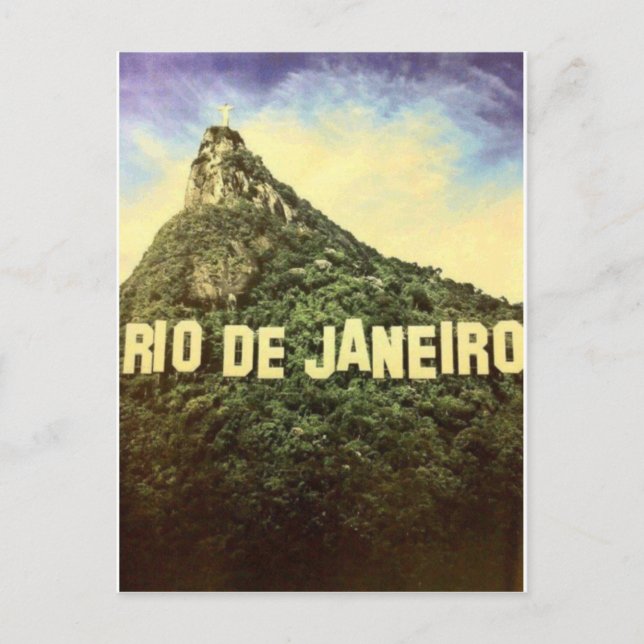 Rio de Janeiro Vintag Hollywood Postkarte (Vorderseite)