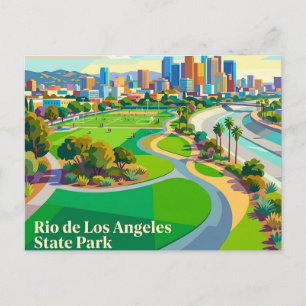 Rio de Los Angeles State Park Kalifornien Postkarte
