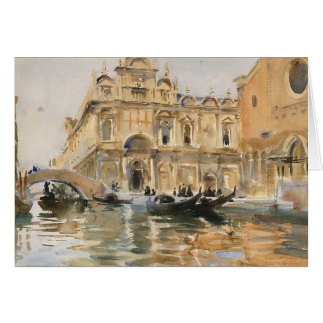Rio dei Mendicanti, Venedig von John Singer Sargen (Vorderseite (Horizontal))