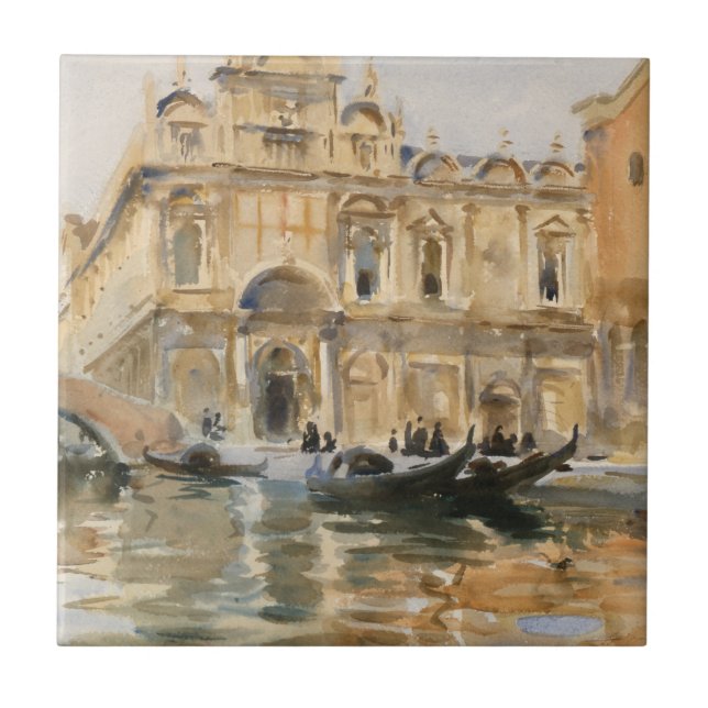 Rio dei Mendicanti, Venedig von John Singer Sargen Fliese (Vorderseite)
