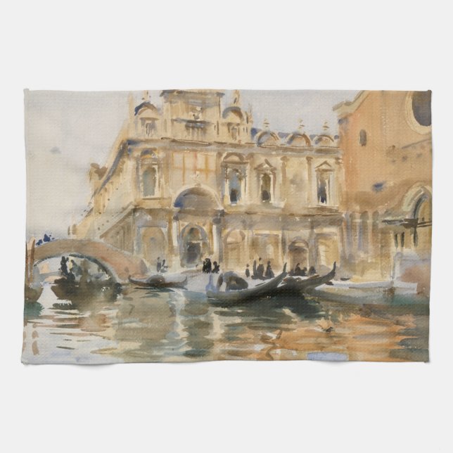 Rio dei Mendicanti, Venedig von John Singer Sargen Geschirrtuch (Horizontal)