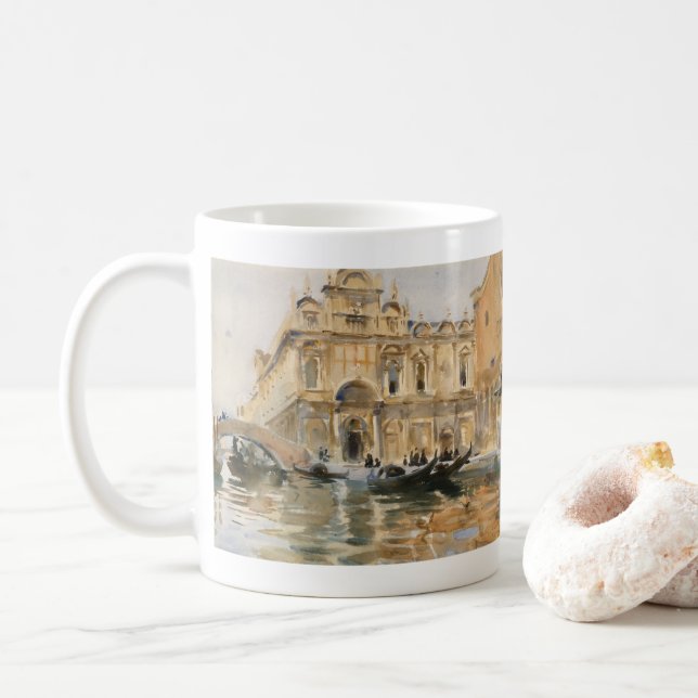 Rio dei Mendicanti, Venedig von John Singer Sargen Kaffeetasse (Mit Donut)