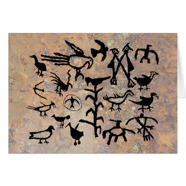 Rio Grande Bird Petroglyphs (Vorderseite (Horizontal))