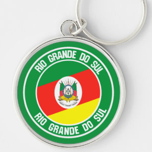 Rio Grande do Sul Round Emblem Schlüsselanhänger