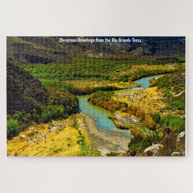 Rio Grande Fluss Texas. Jigsaw Puzzle (Horizontal)