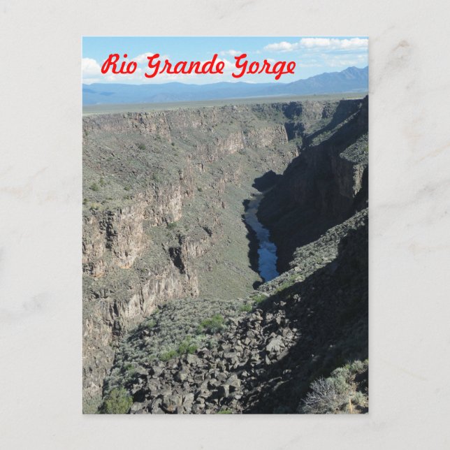 Rio Grande Gorge Postkarte (Vorderseite)