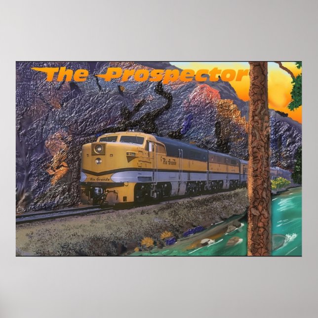 Rio Grande Prospector in der Königsschlucht Poster (Vorne)