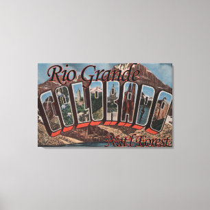 Rio Grande-staatlicher Wald, Colorado Leinwanddruck