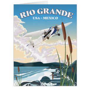 Rio Grande USA Mexique poster un voyage