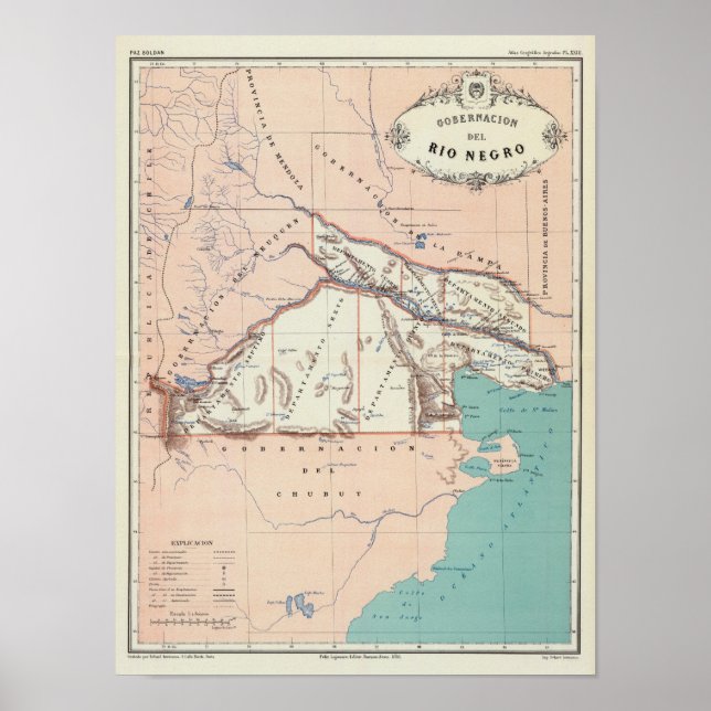 Rio Negro, Argentinien Poster (Vorne)