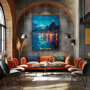 Rio Radiance - Christus der Erlöser Reflexionen Poster