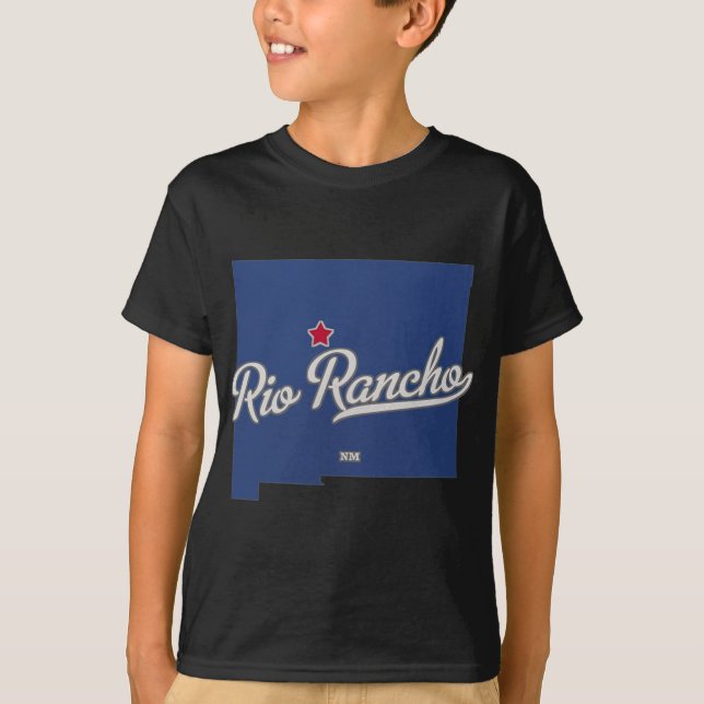 Rio Rancho New Mexico Nm Map  T-Shirt (Vorderseite)